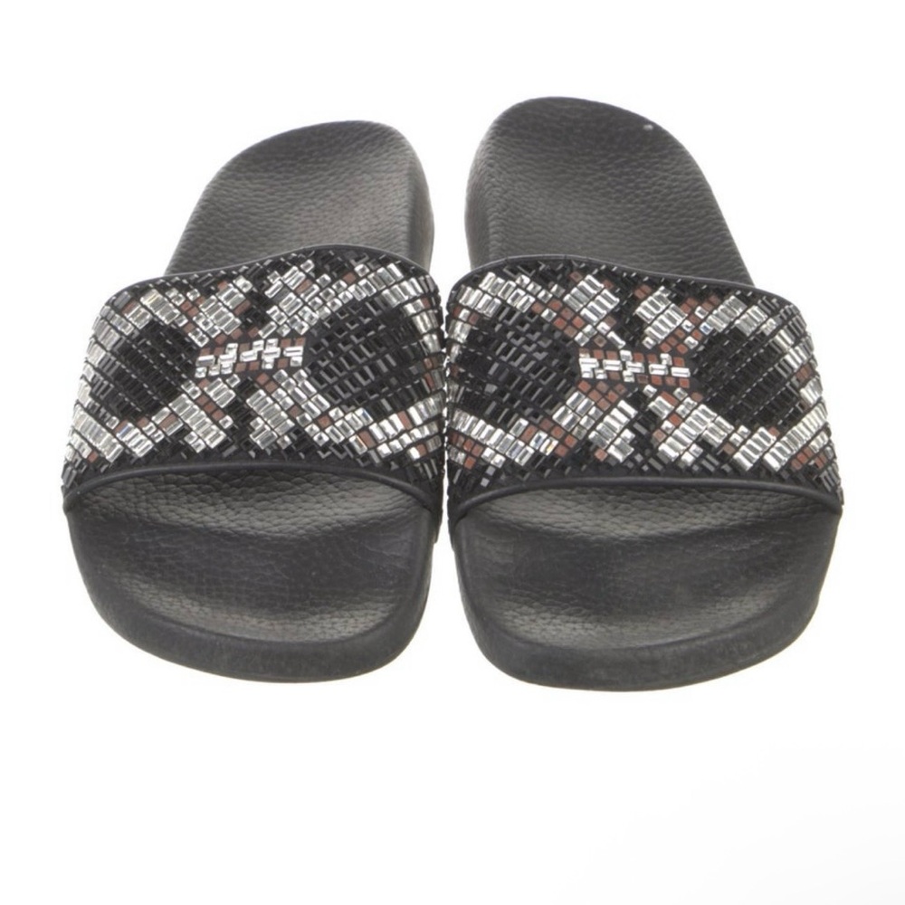 Salvatore Ferragamo Black Slide Sandal with embellishments - Picture 3 of 5